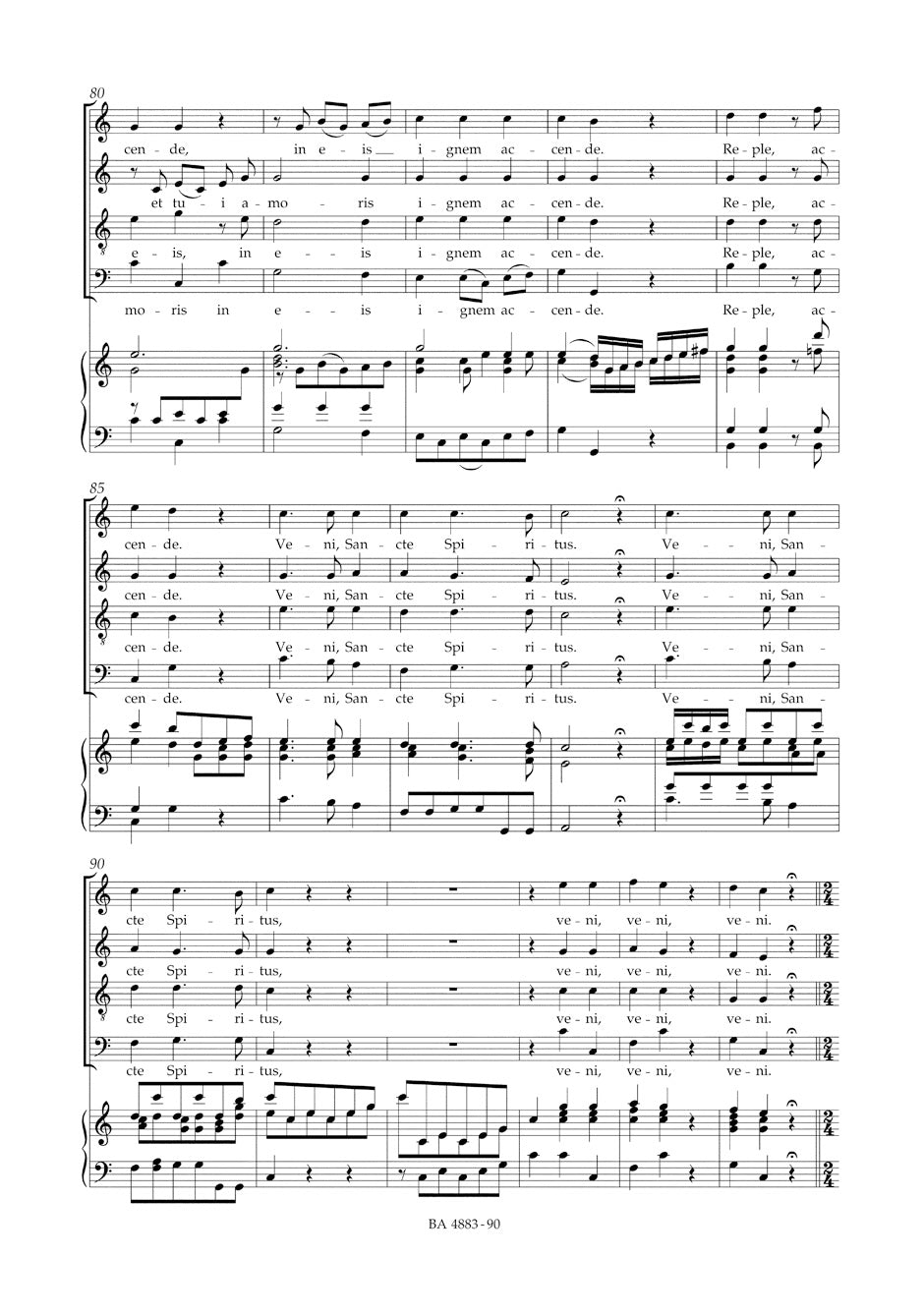 Mozart Veni Sancte Spiritus K. 47