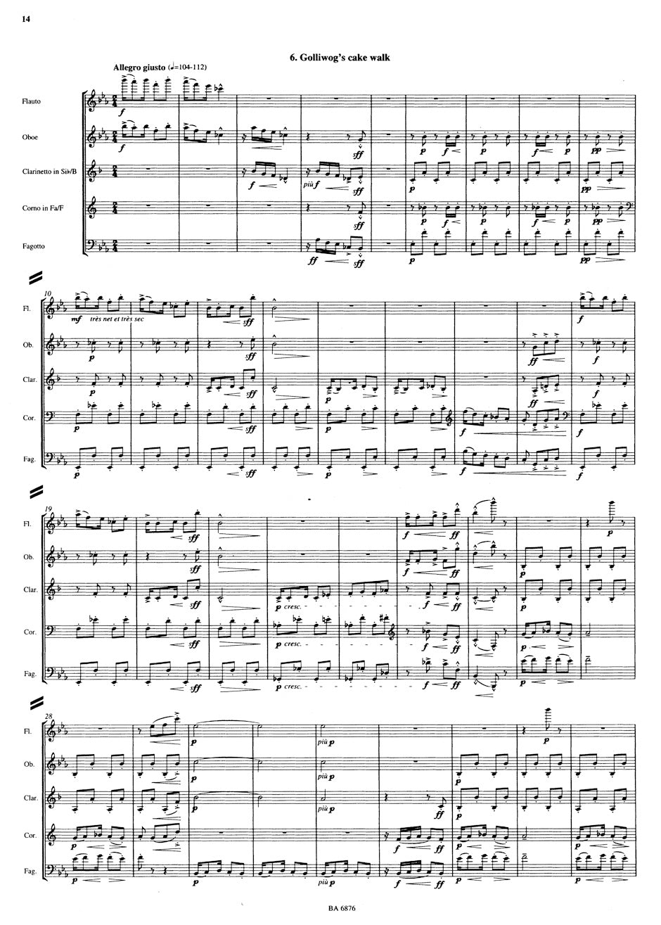 Debussy Children's Corner - Arrangement for Wind Quintet