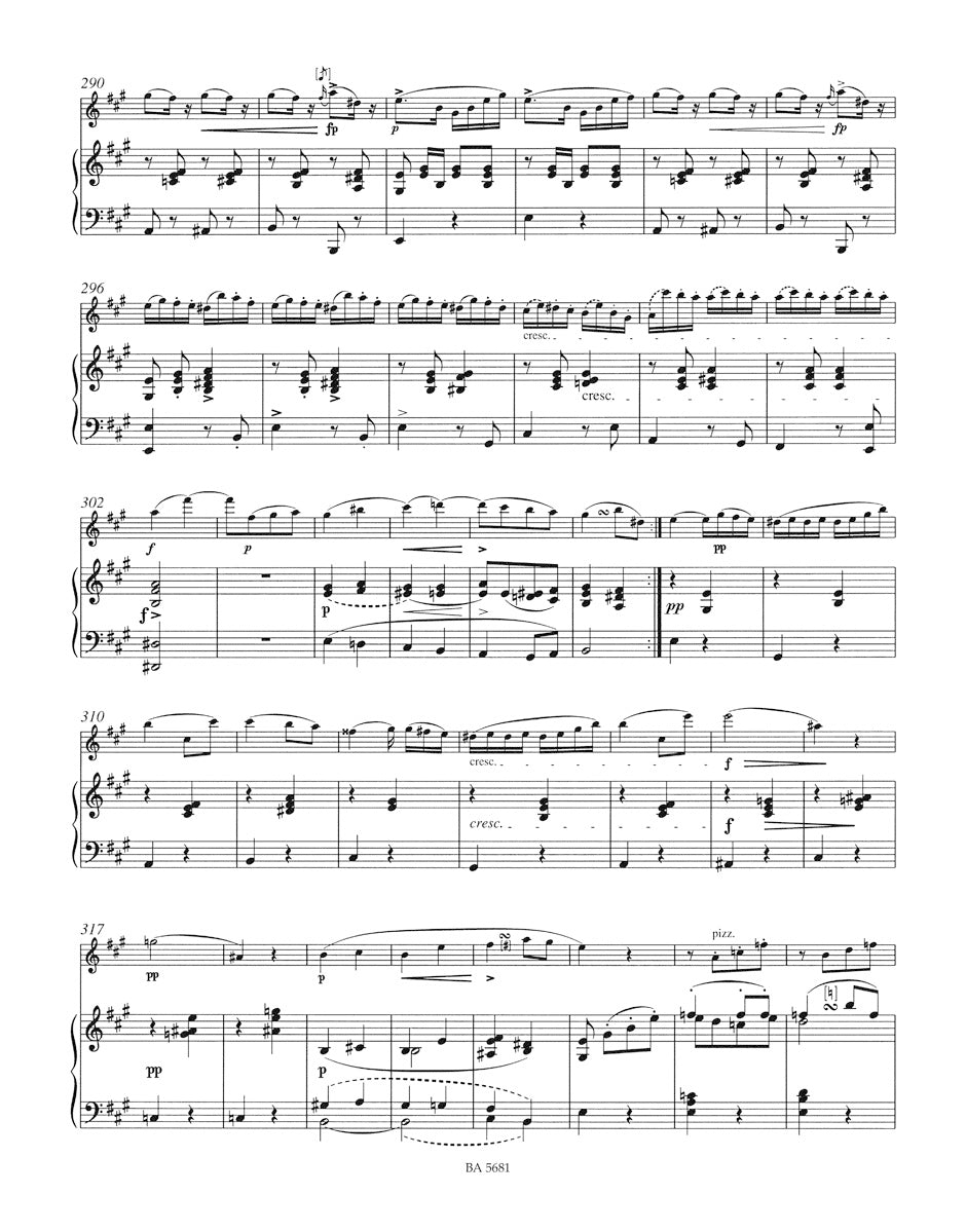 Schubert Piano Sonata a minor D 821 "Arpeggione" arranged for Flute and Piano