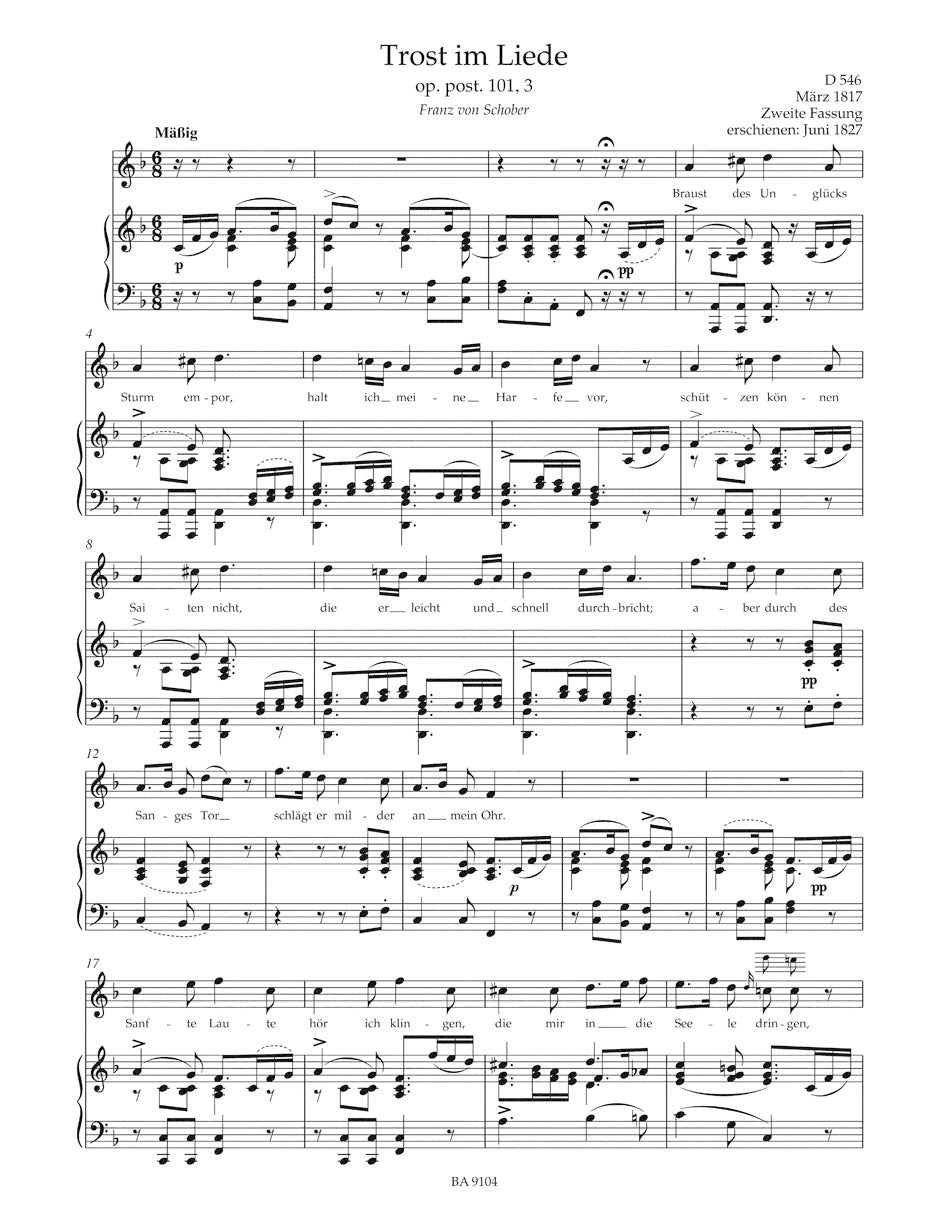 Schubert Lieder, Volume 4 (High voice)