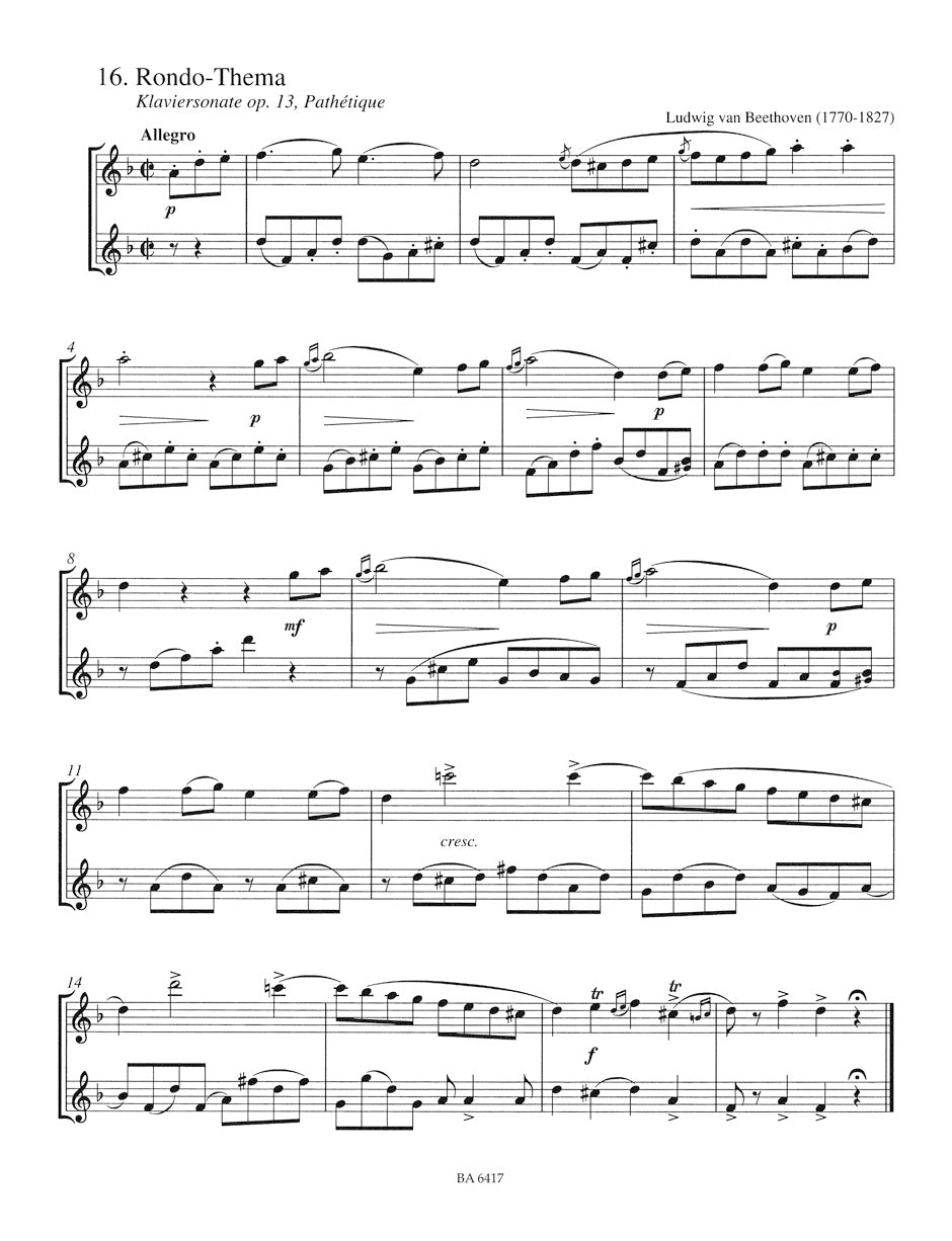 Classic Hits for two treble recorder