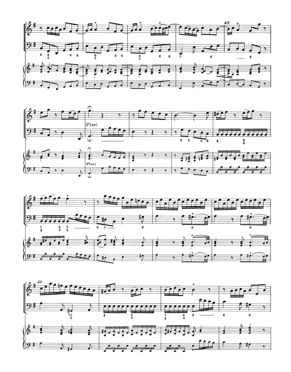 Telemann Twelve Methodical Sonatas for Violin (Flute) and Bc (Volume 3)