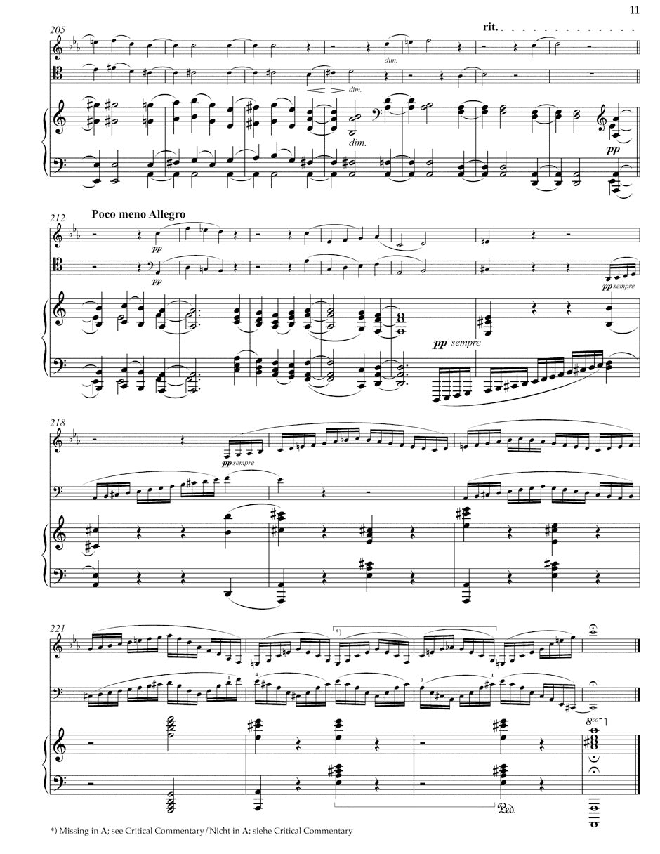 Brahms Trio for Clarinet (Viola), Cello and Piano Opus 114