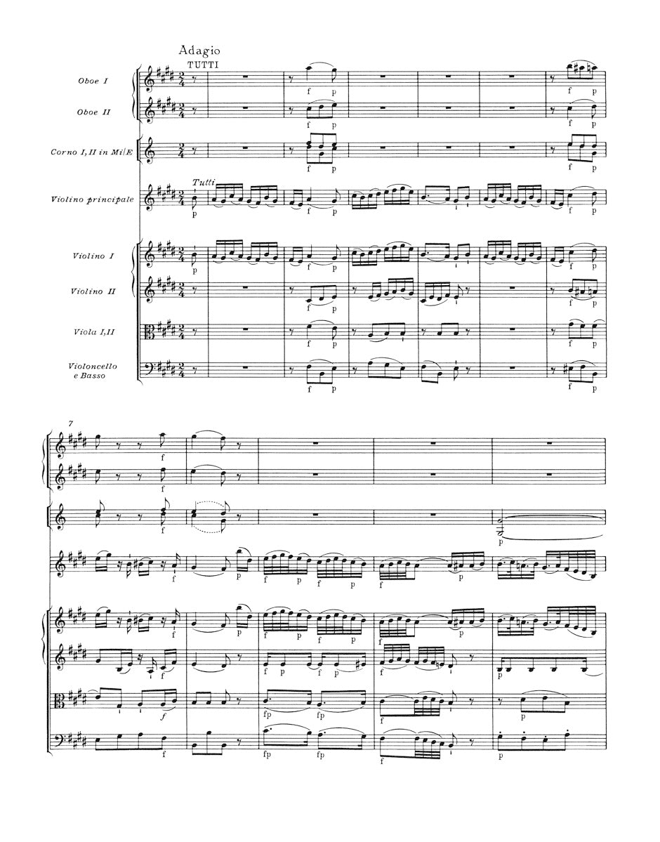 Mozart Concerto for Violin and Orchestra Nr. 5 A major K. 219 (Full Score)