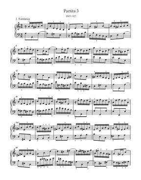 Bach Six Partitas BWV 825-830 -First Part of the Clavier Ubung-