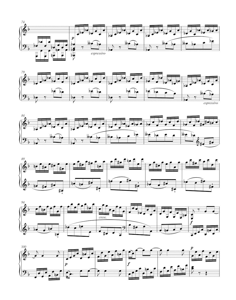 Beethoven Sonate für Klavier F-Dur op. 54