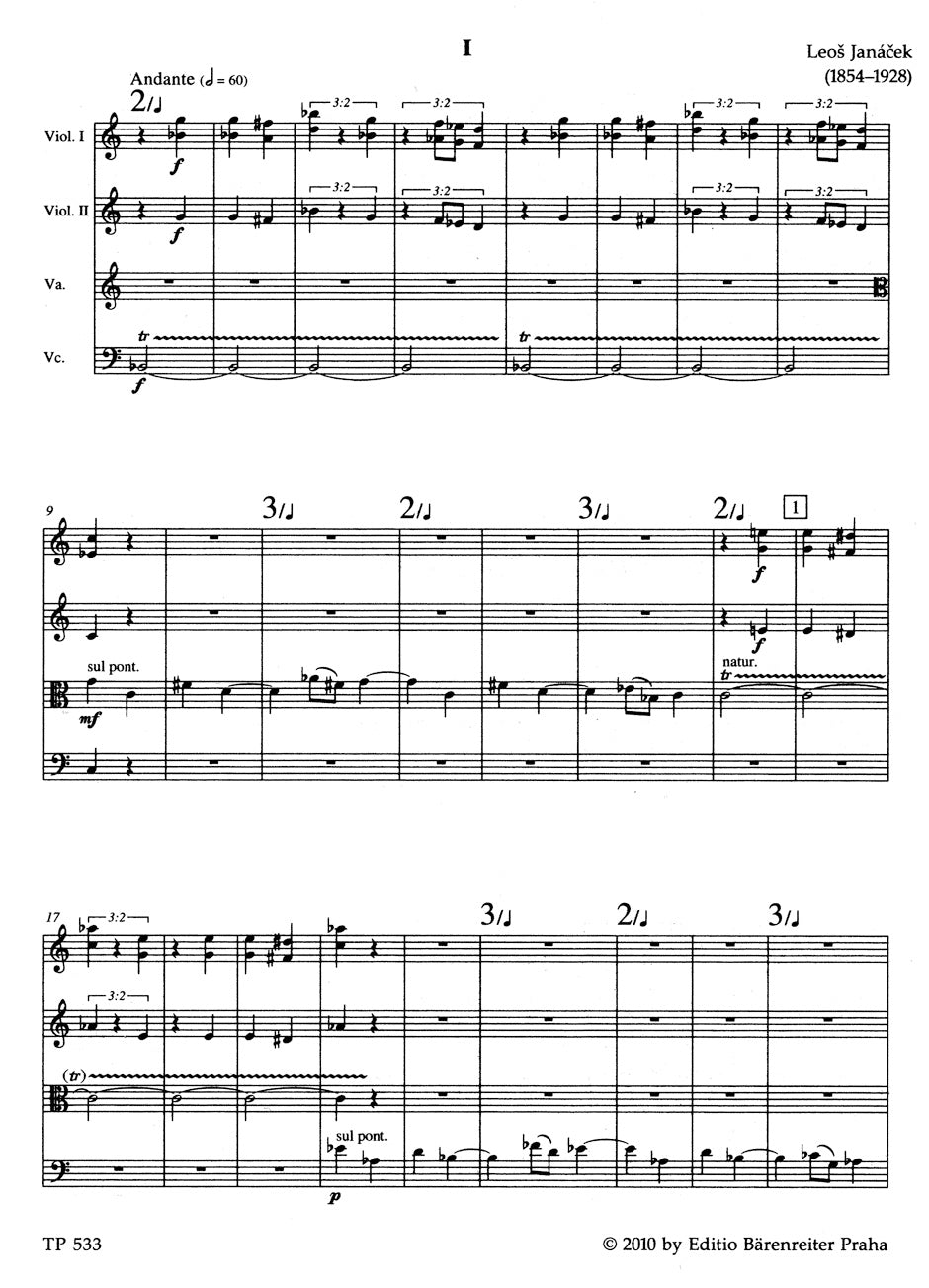 Janacek String Quartet Nr. 2 "Intimate Letters"