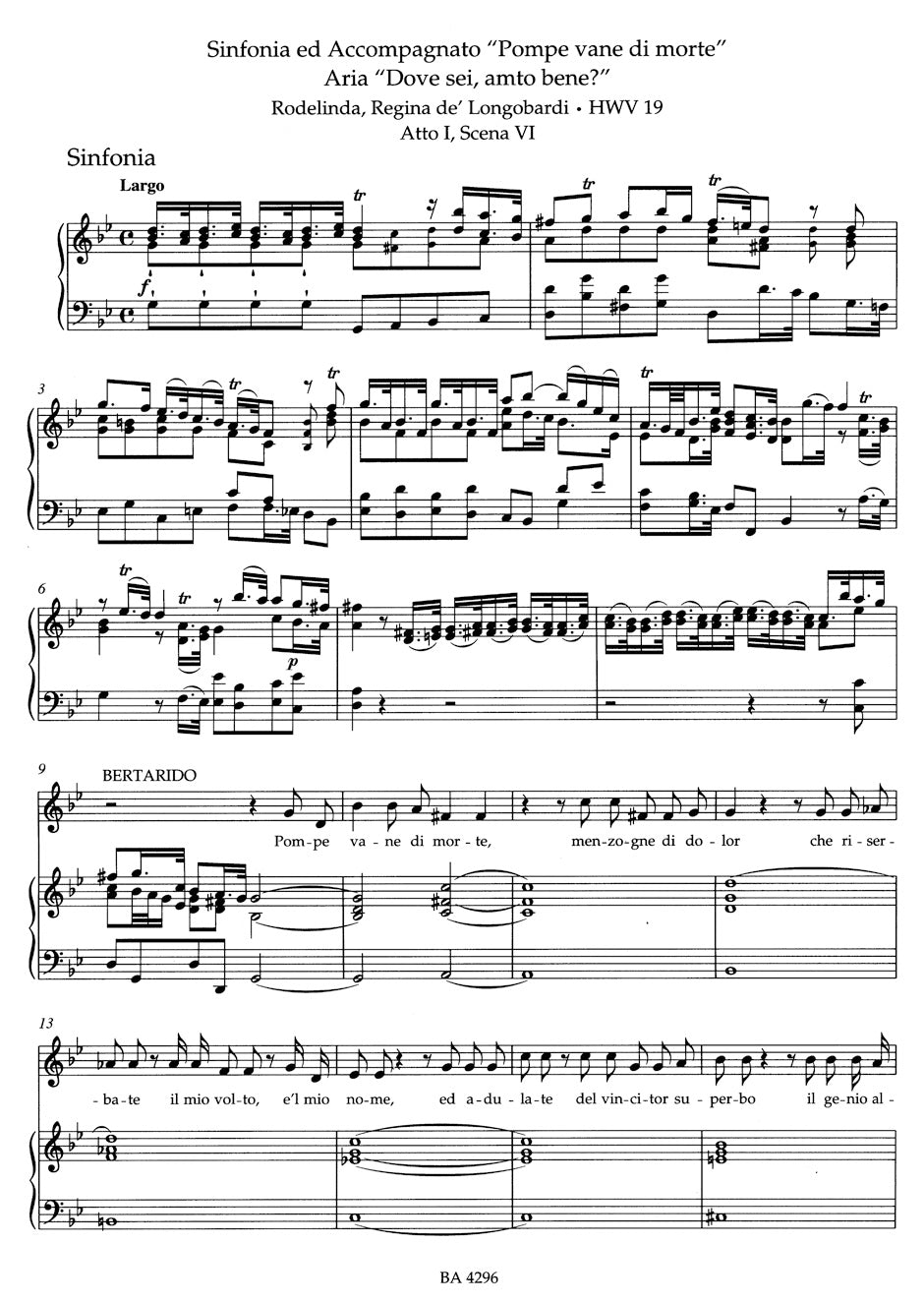 Handel Aria Album from Handel's Operas -Male Roles for High Voice-