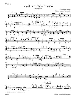 Tartini Sonata for Violin and Basso continuo G minor "Devil's Trill"