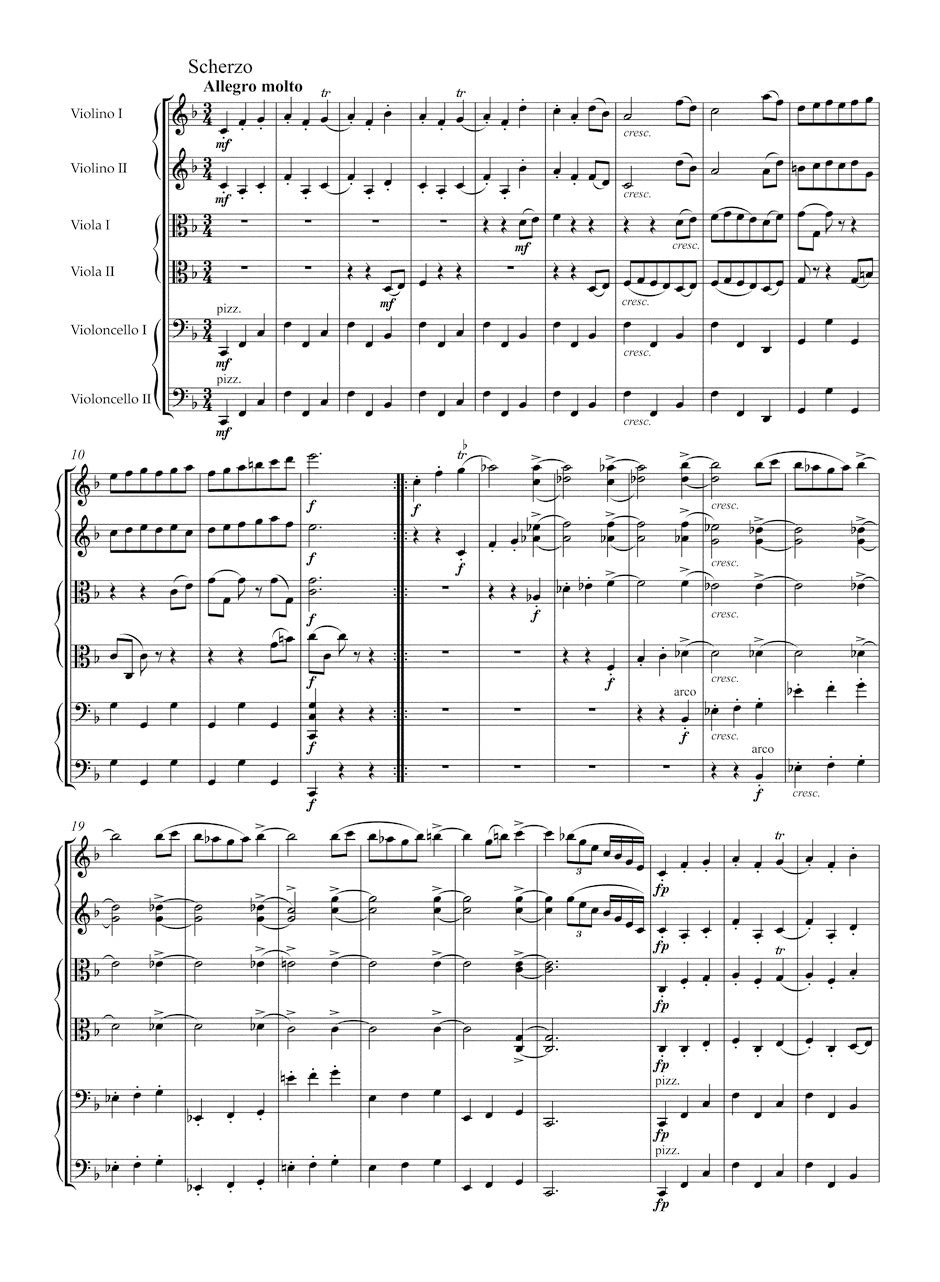 Brahms Sextet for 2 Violins, 2 Violas und 2 Violoncellos B-flat major op. 18