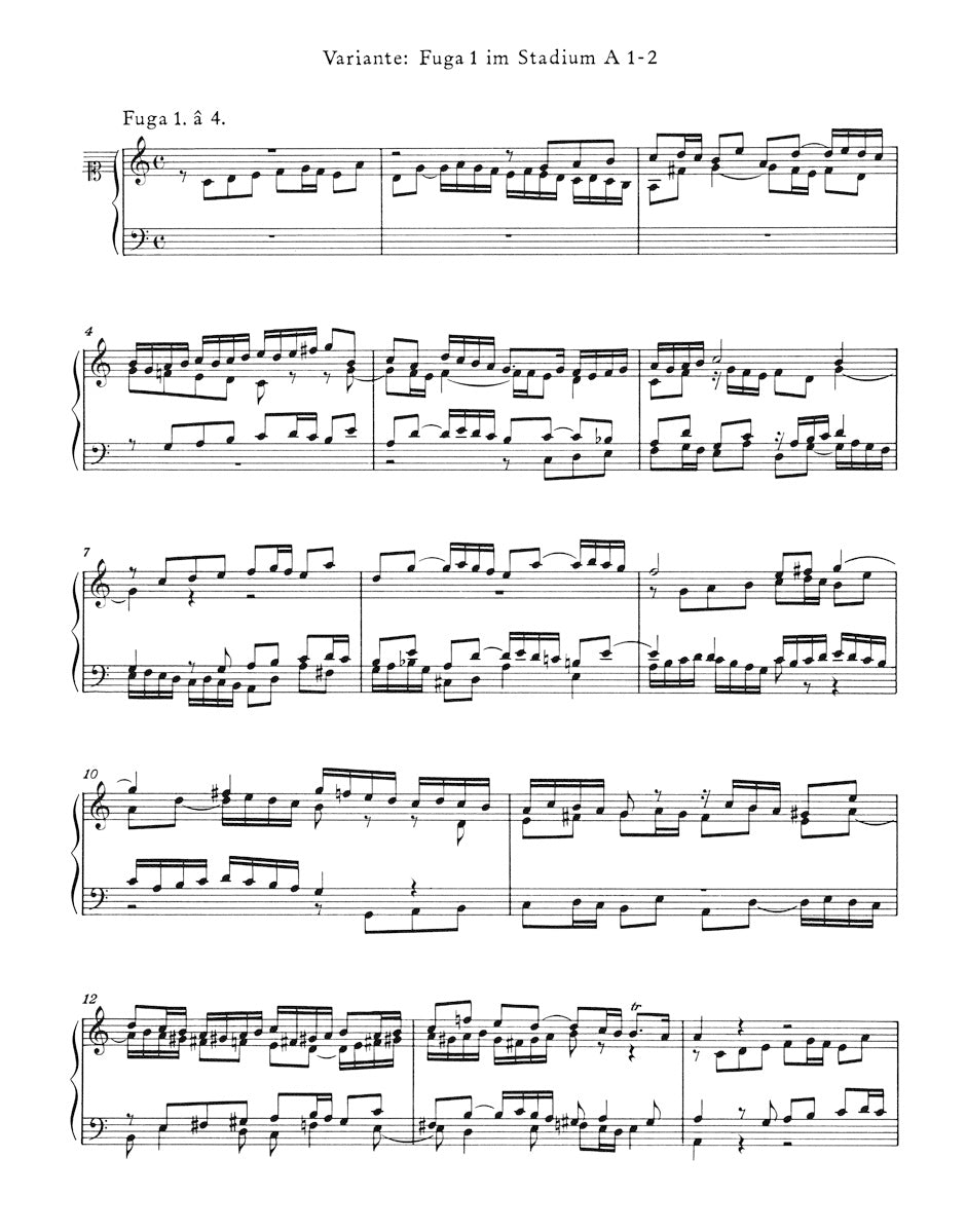 Bach The Well-Tempered Clavier I BWV 846-869