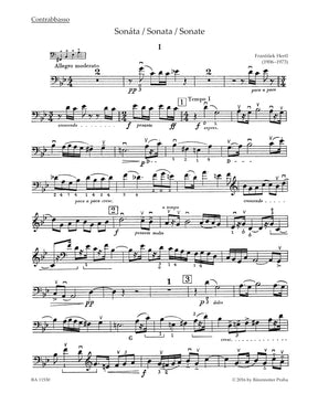 Hertl Sonata for Double Bass and Piano