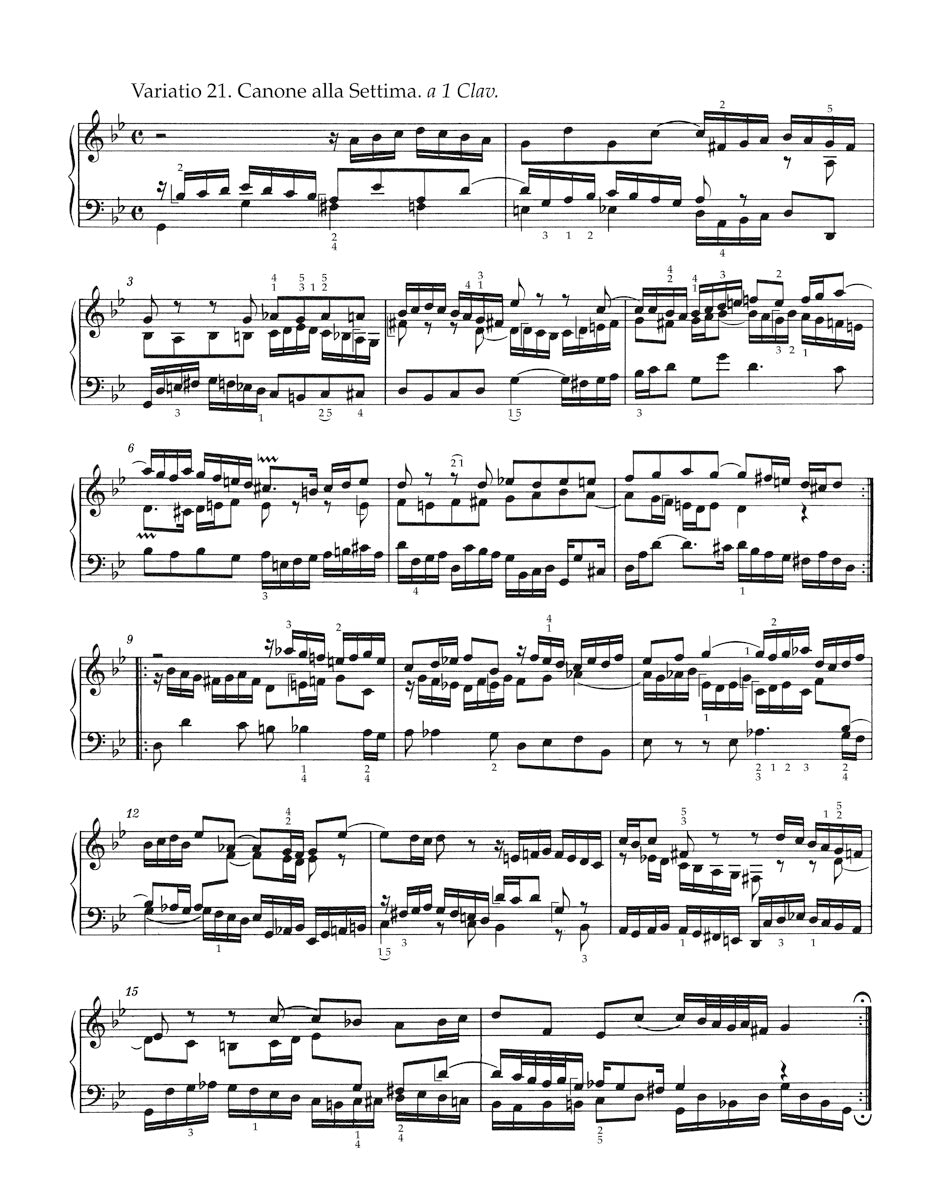 Bach Goldberg Variations BWV 988 -fourth Part of the Clavier Ubung-