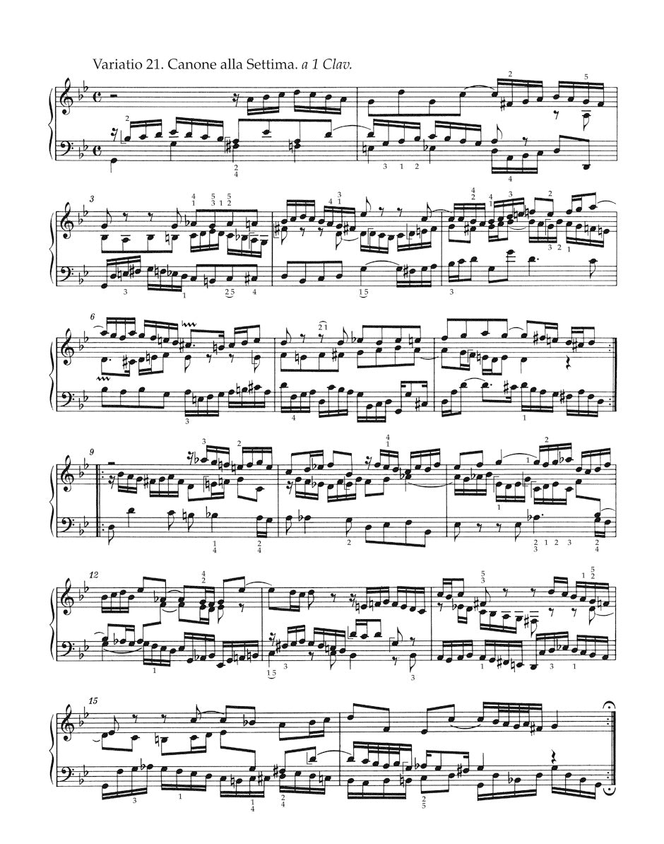 Bach Goldberg Variations BWV 988 -fourth Part of the Clavier Ubung-