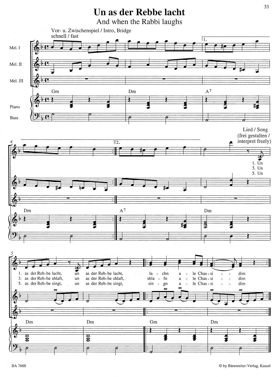 Klezmer - 12 Arrangements for Variable Instrumentation