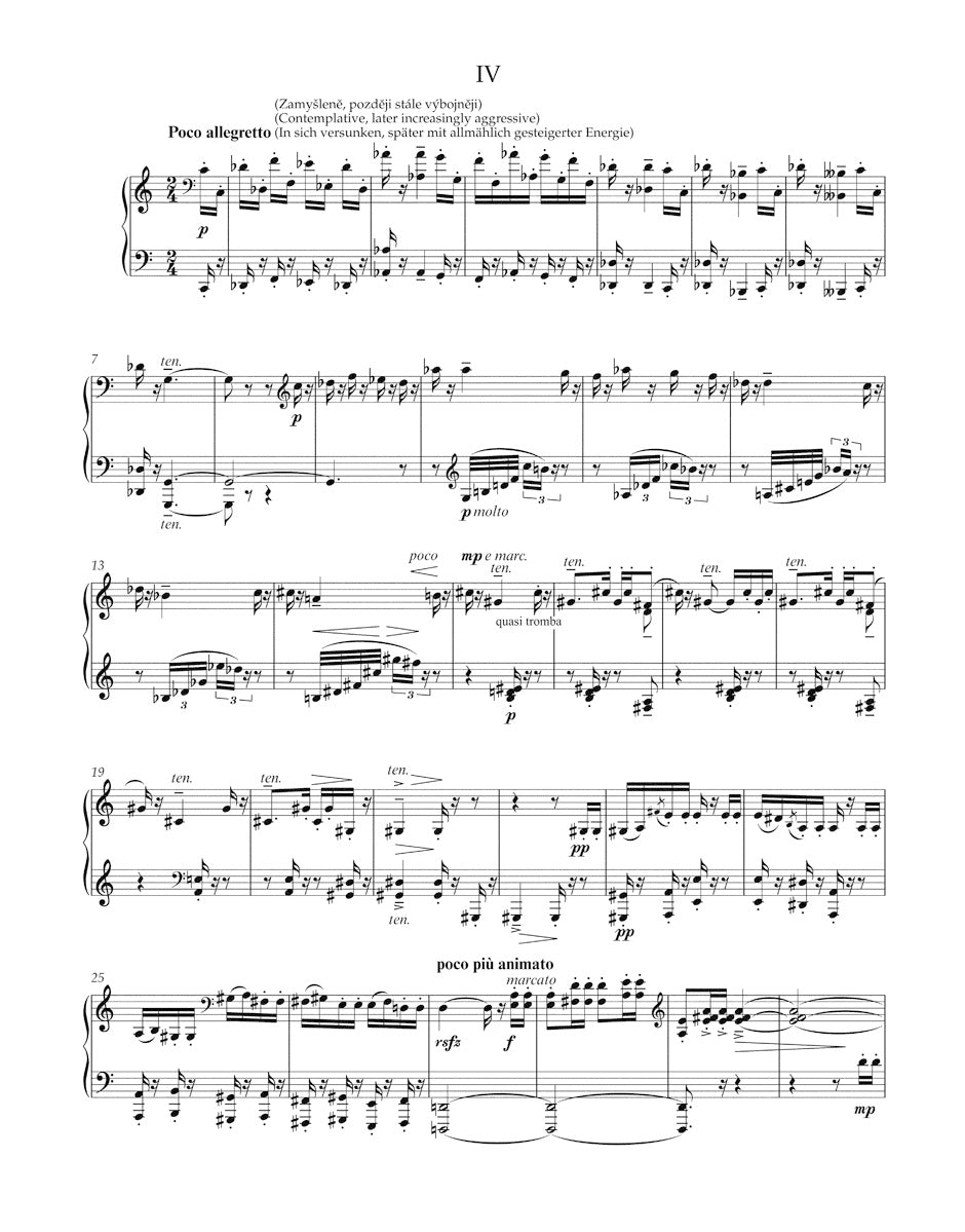 Suk Things Lived and Dreamt for Piano op. 30