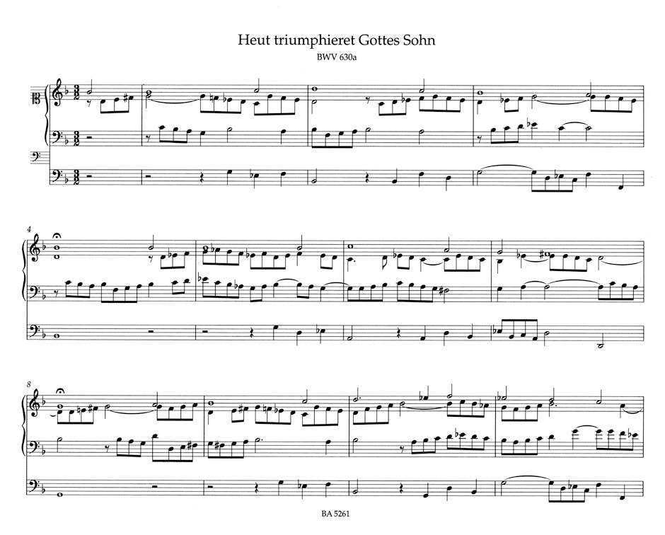 Bach Organ Works, Volume 1 -Little Organ Book / Six Chorales "von verschiedener Art" (Schübler-Chorales) / Chorale-Partitas-