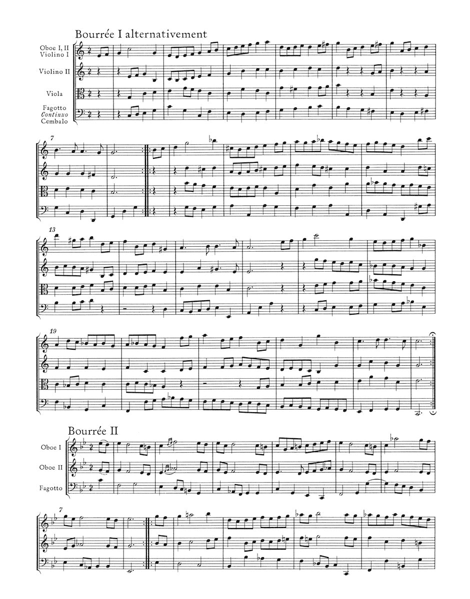 Bach Orchestral Suite (Overture) C major BWV 1066 Full Score