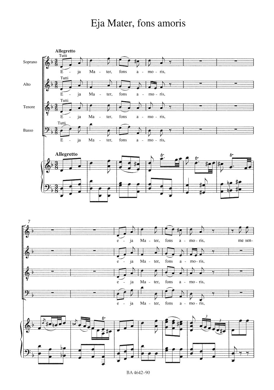 Haydn Stabat Mater Hob. XX to -Oratorio (funeral music), versions from 1767 and 1803-
