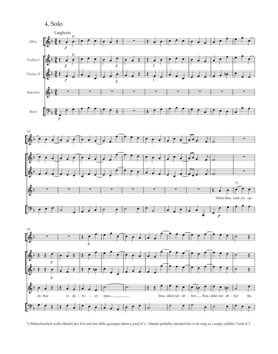 Handel Te Deum B-Dur HWV 281 (Cannons)
