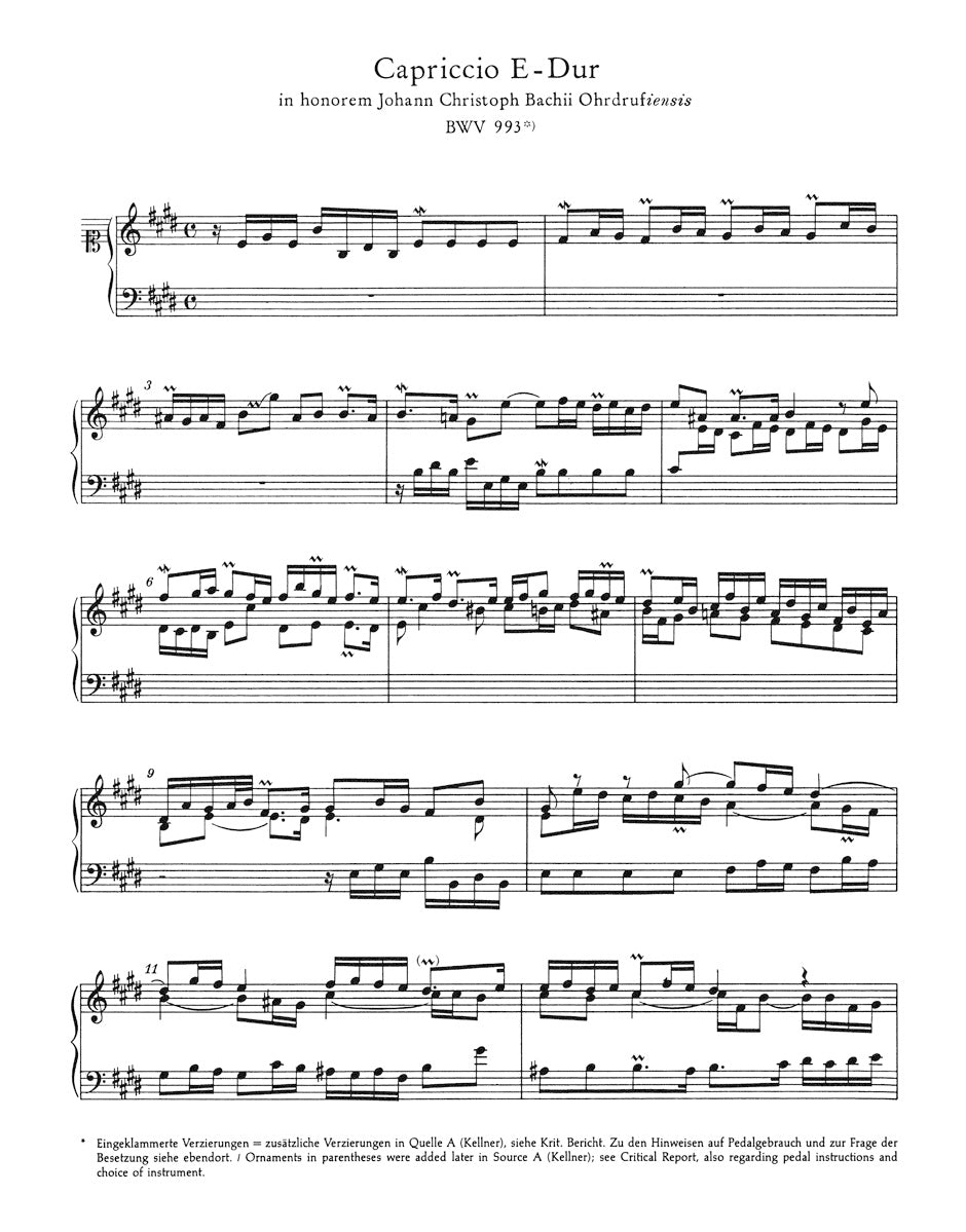 Bach Miscellaneous Works for Piano III BWV 992, 993, 989, 963, 820, 823, 832, 833, 822, 998