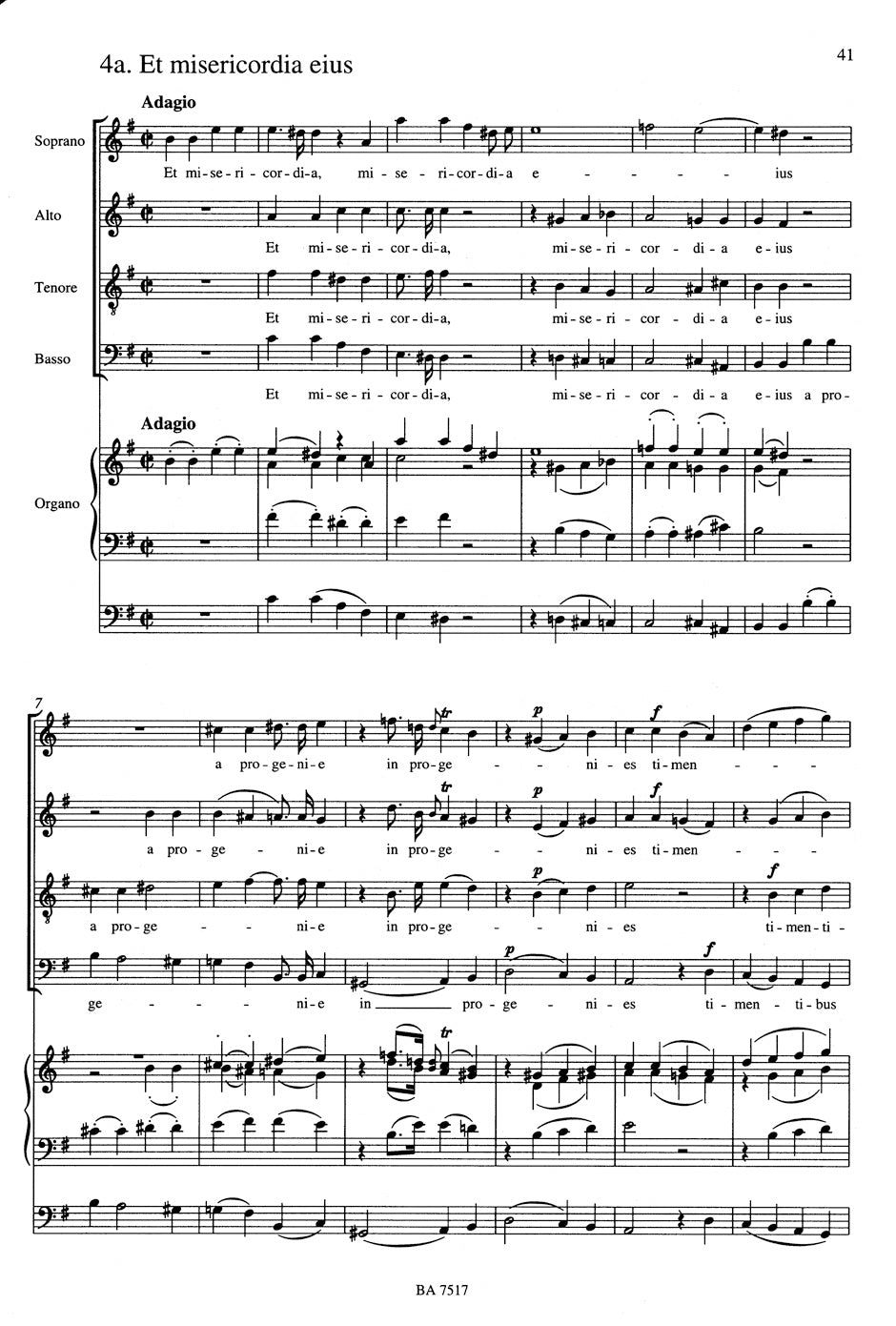 CPE Bach Magnificat Wq 215 (arranged for soloists (SATB) Mixed choir (SATB) and organ)