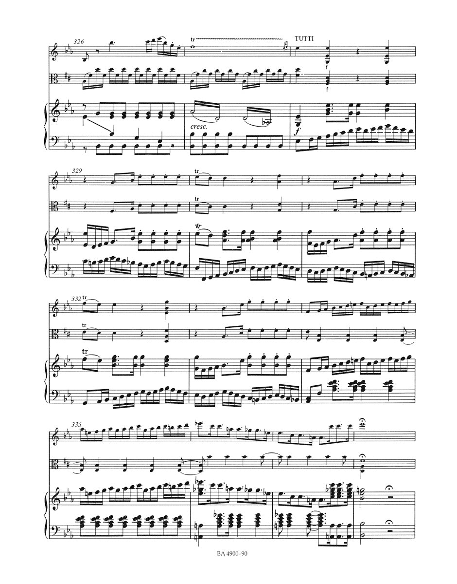Mozart Sinfonia concertante in E flat major K 364