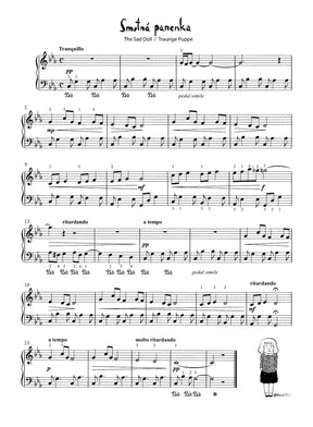 Hradecky Two-Part Piano Miniatures on One Page -16 simple Piano pieces for beginners-