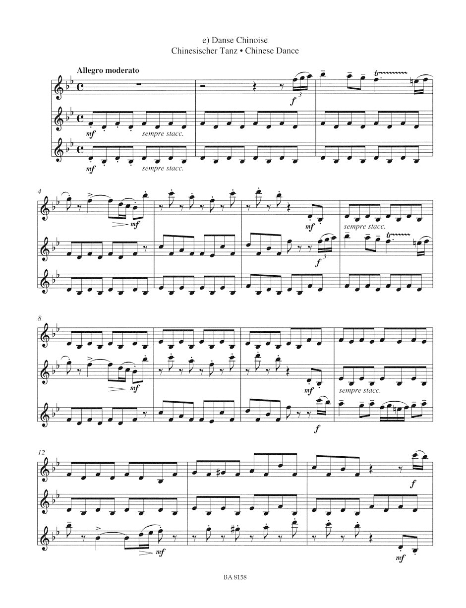 Tchaikovsky Nutcracker Suite for three Clarinets