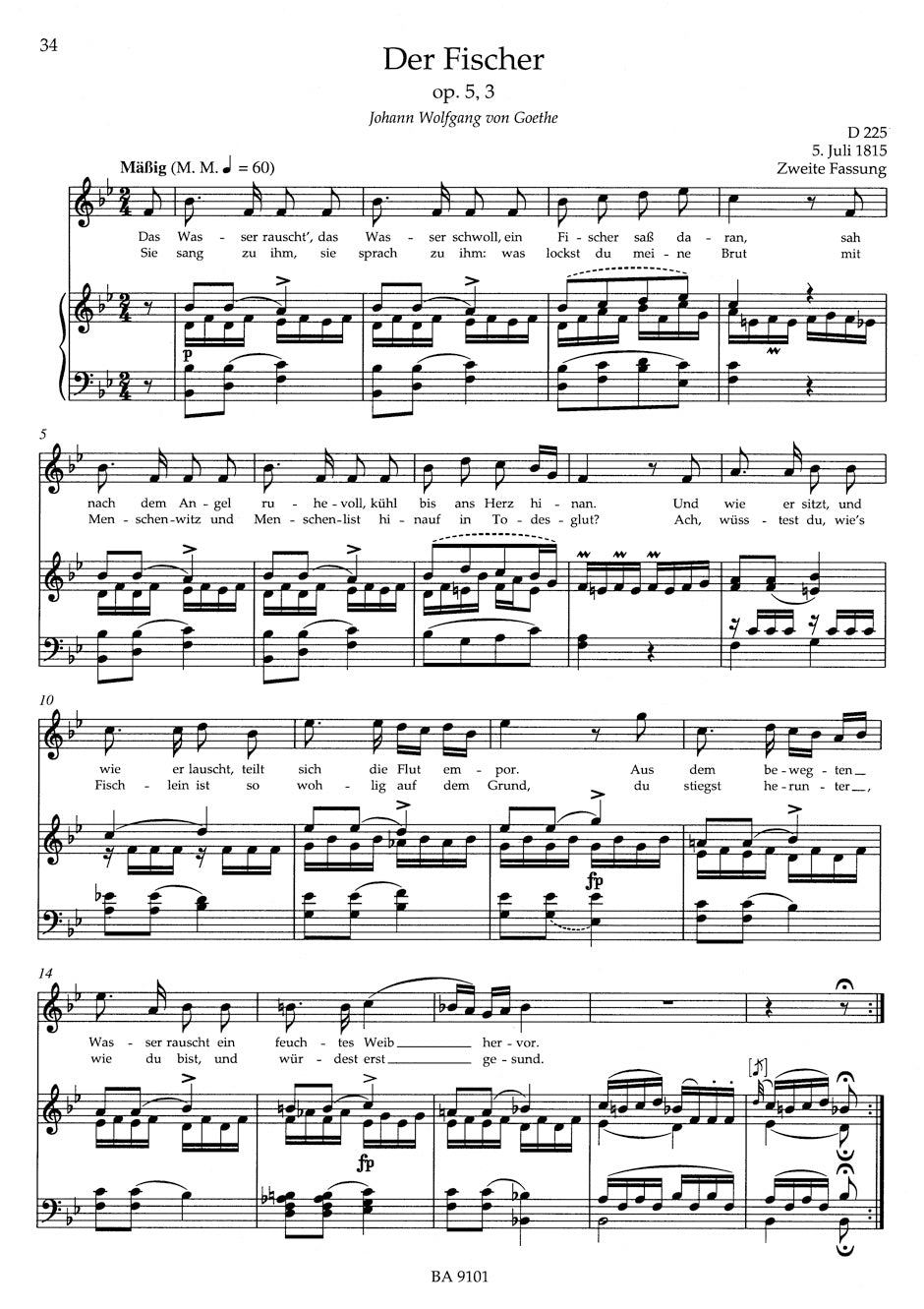 Schubert Lieder, Volume 1 (high voice)