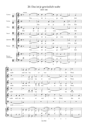 Schutz Geistliche Chor-Music SWV 381-397 -The six and seven-part motets, nos. 13-29-