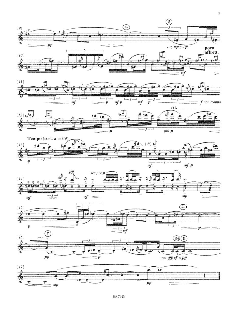 Scelsi Quays for flute (Altföte) solo (1953)