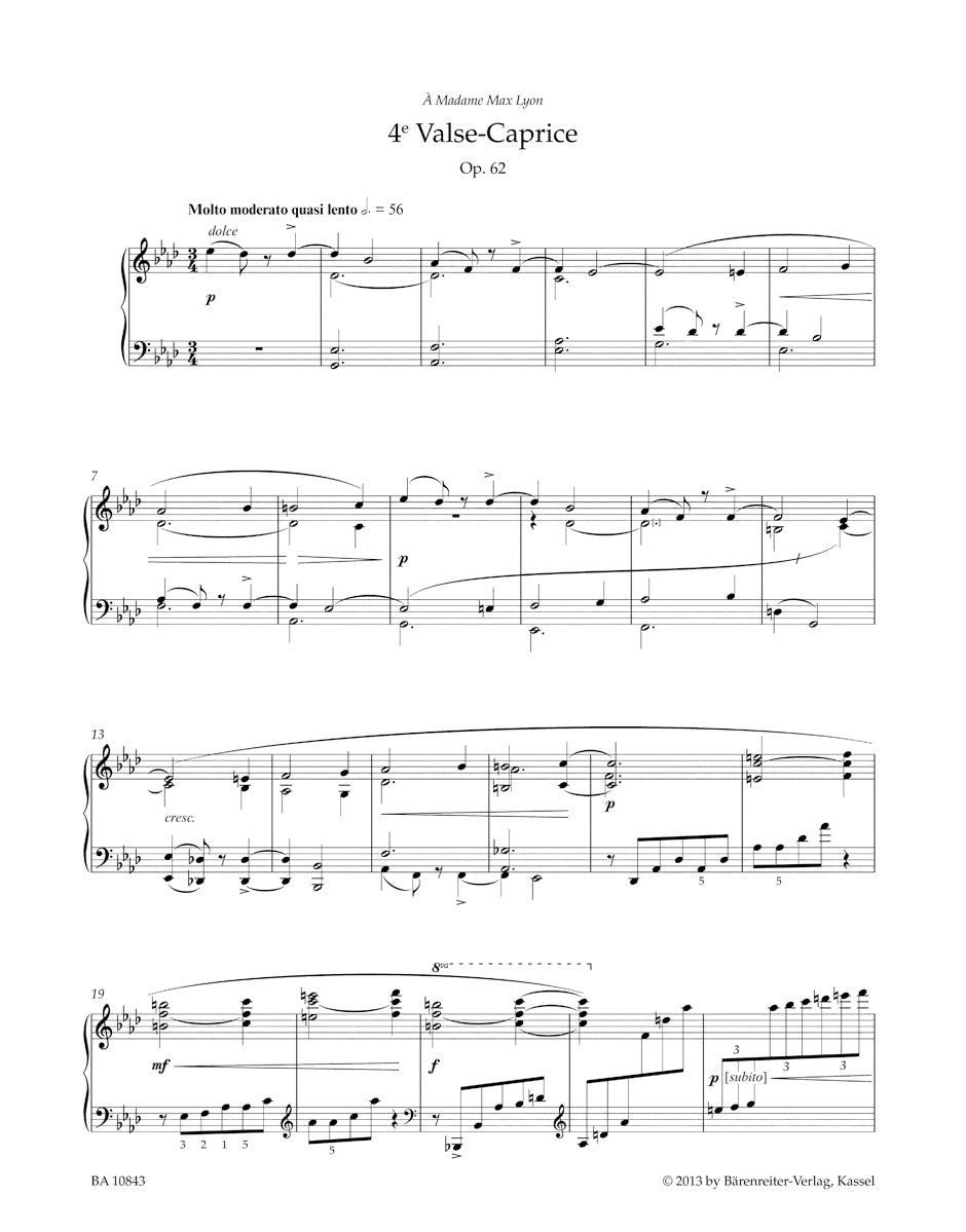 Faure Valses-Caprices