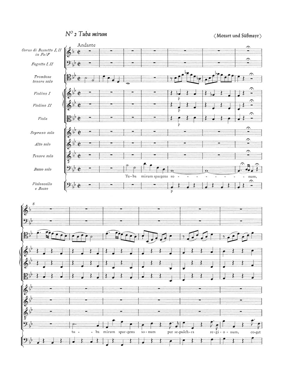 Mozart Requiem K. 626 -Mozart's fragment completed by Joseph Eybler and Franz Xaver Süssmayr-