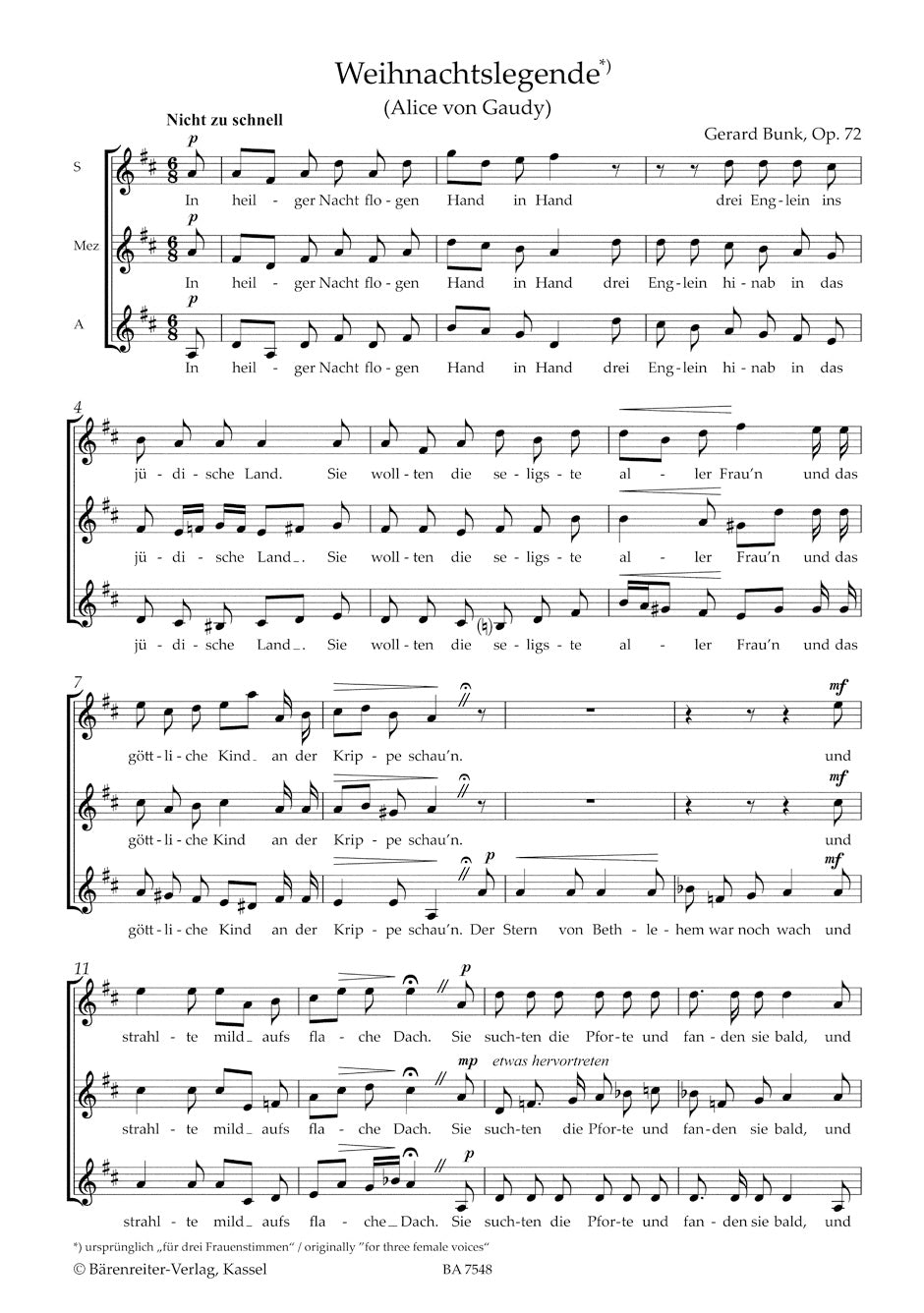 Bunk Sacred Choral Music