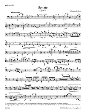 Brahms Sonata for Violoncello and Piano F major op. 99