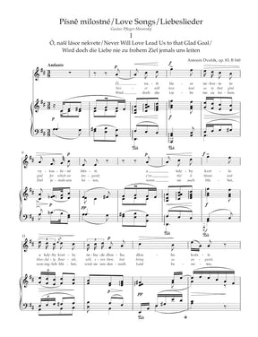 Dvorak Songs II for High Voice and Piano