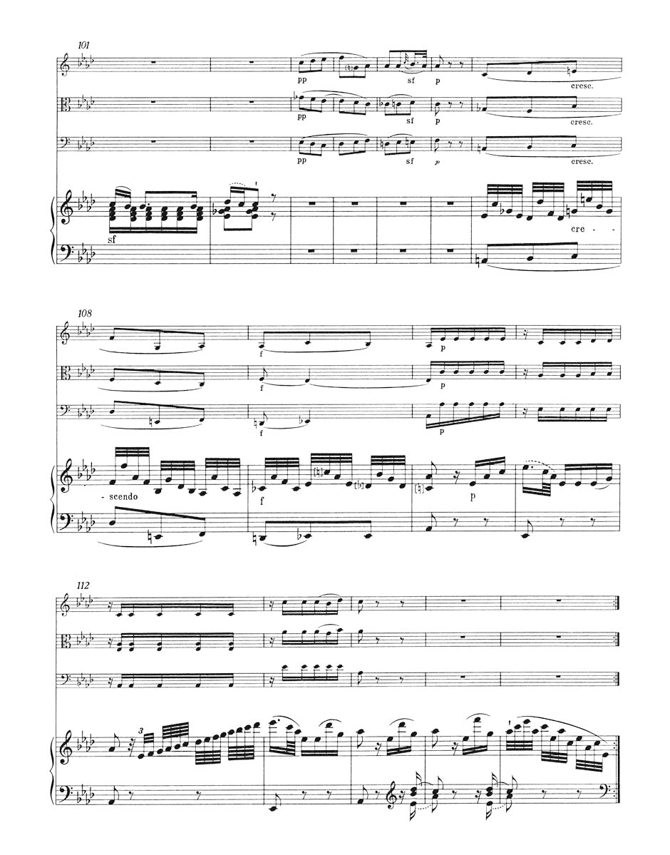 Mozart Quartet for Piano, Violin, Viola and Violoncello K 493