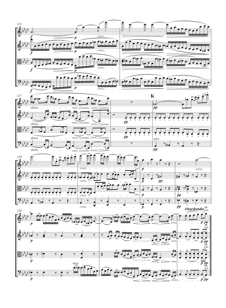 Beethoven String Quartet E-flat major op. 127 Study Score