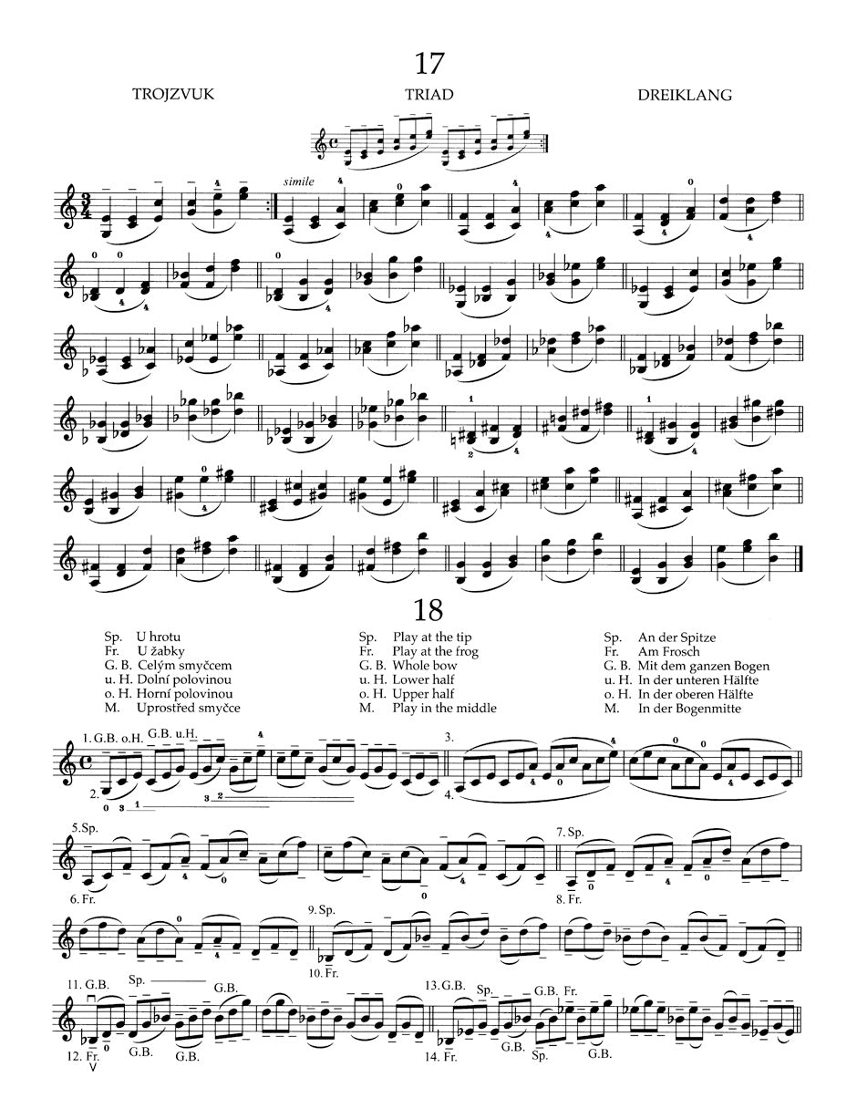 Sevcik School of Violin Technique op. 1 -1st Position- (Book 1)