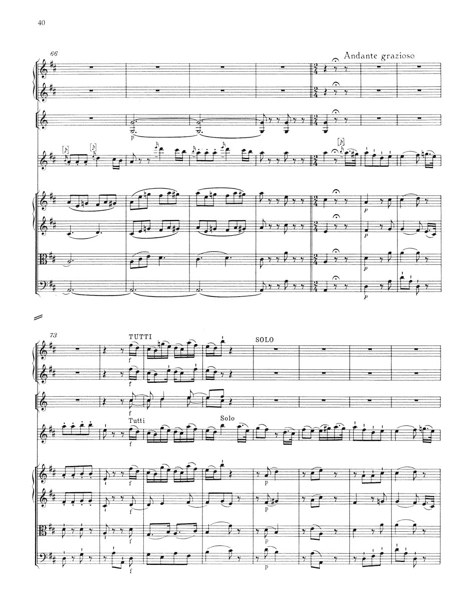 Mozart Concerto for Violin and Orchestra Nr. 4 D major K. 218