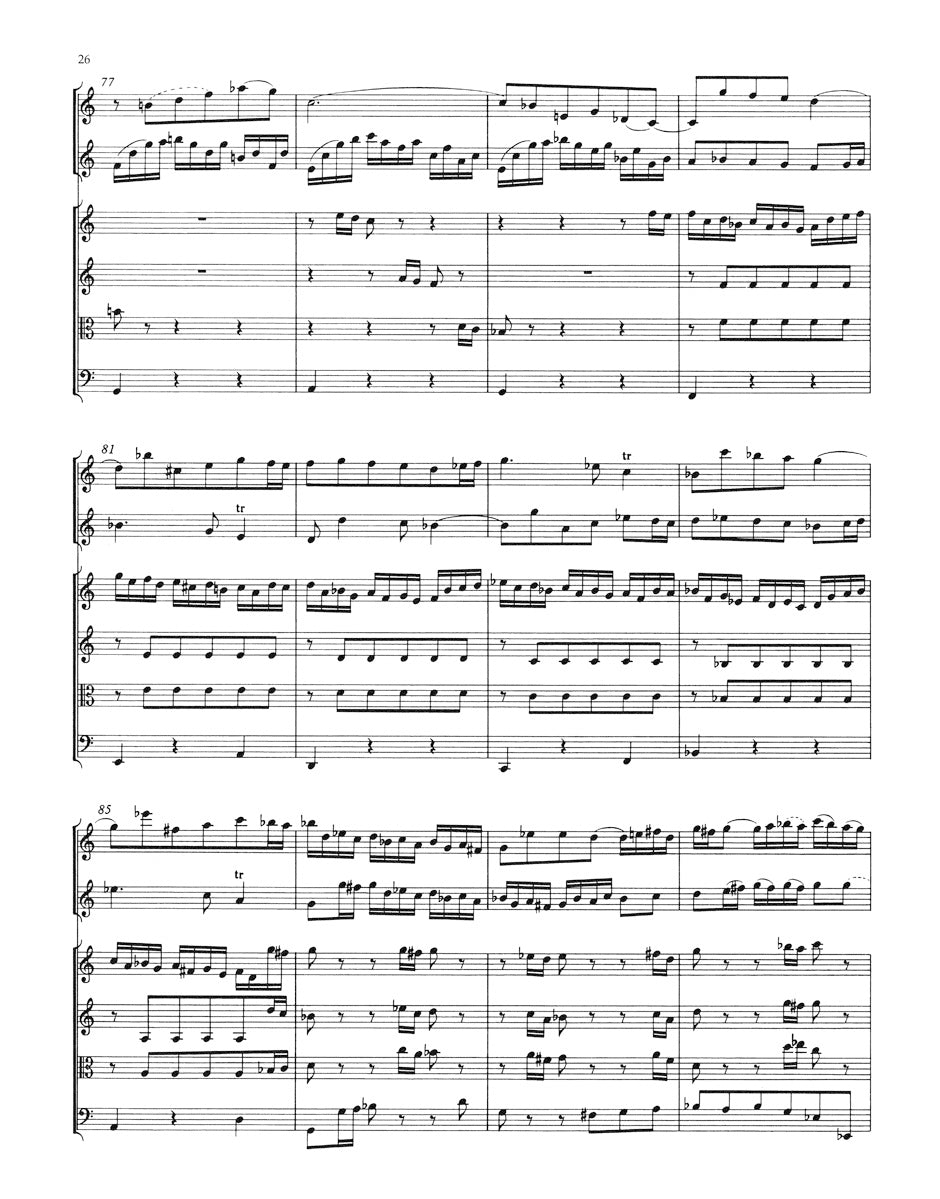 Bach Double Concerto for two Violins, Strings and Basso continuo D minor BWV 1043