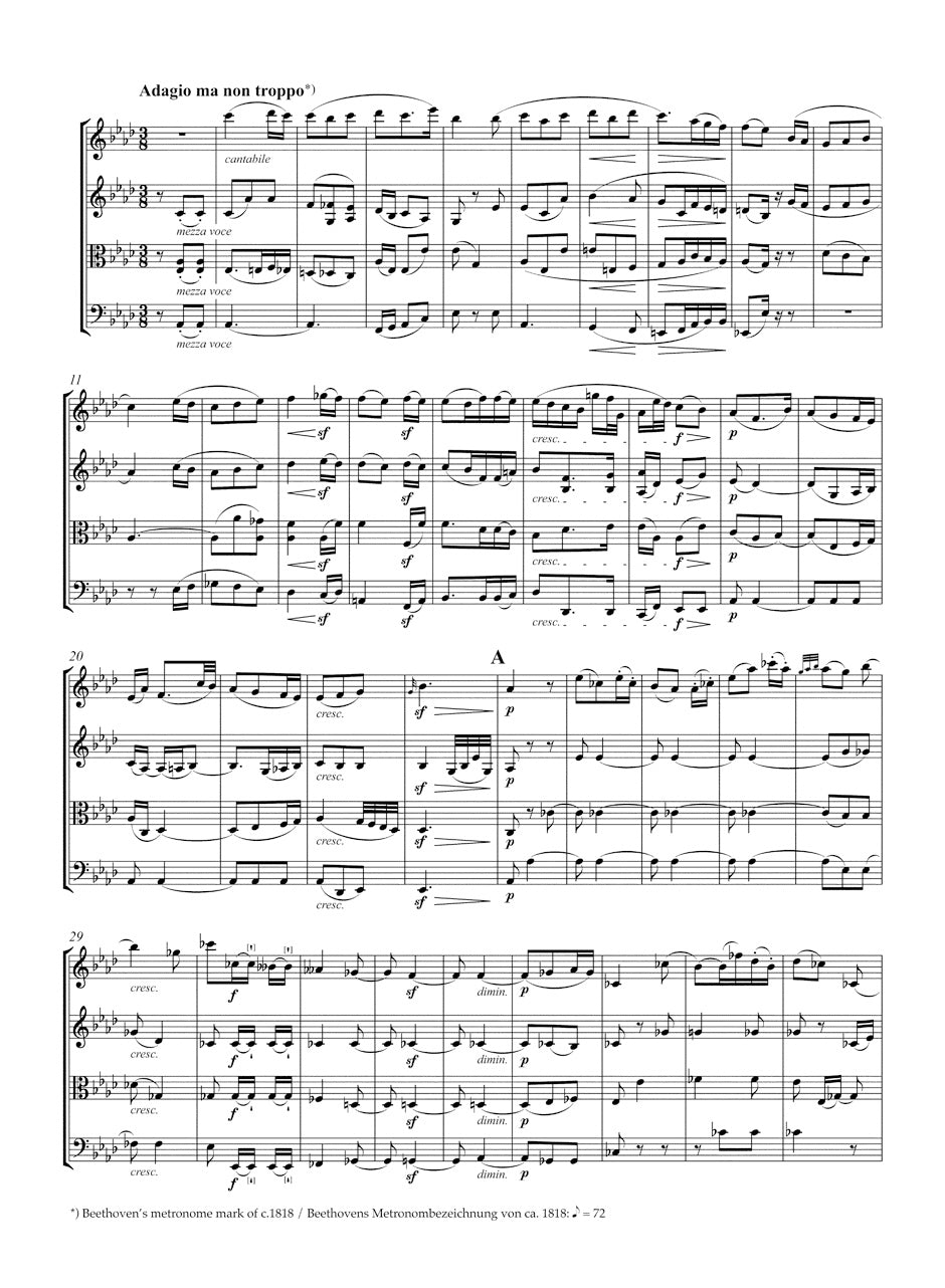 Beethoven String Quartets op. 74, 95 Study Score