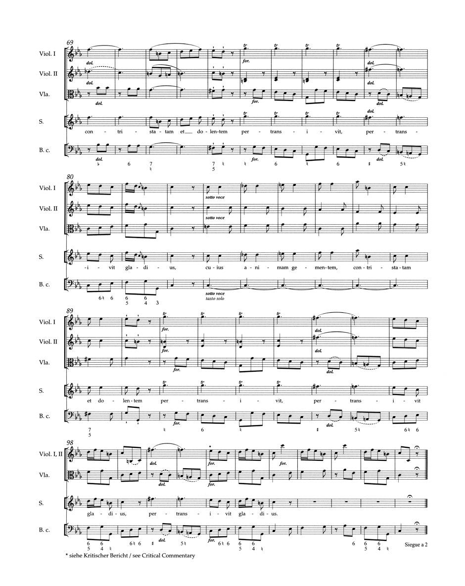 Pergolesi Stabat mater for Soprano, Alto, Strings and Basso continuo