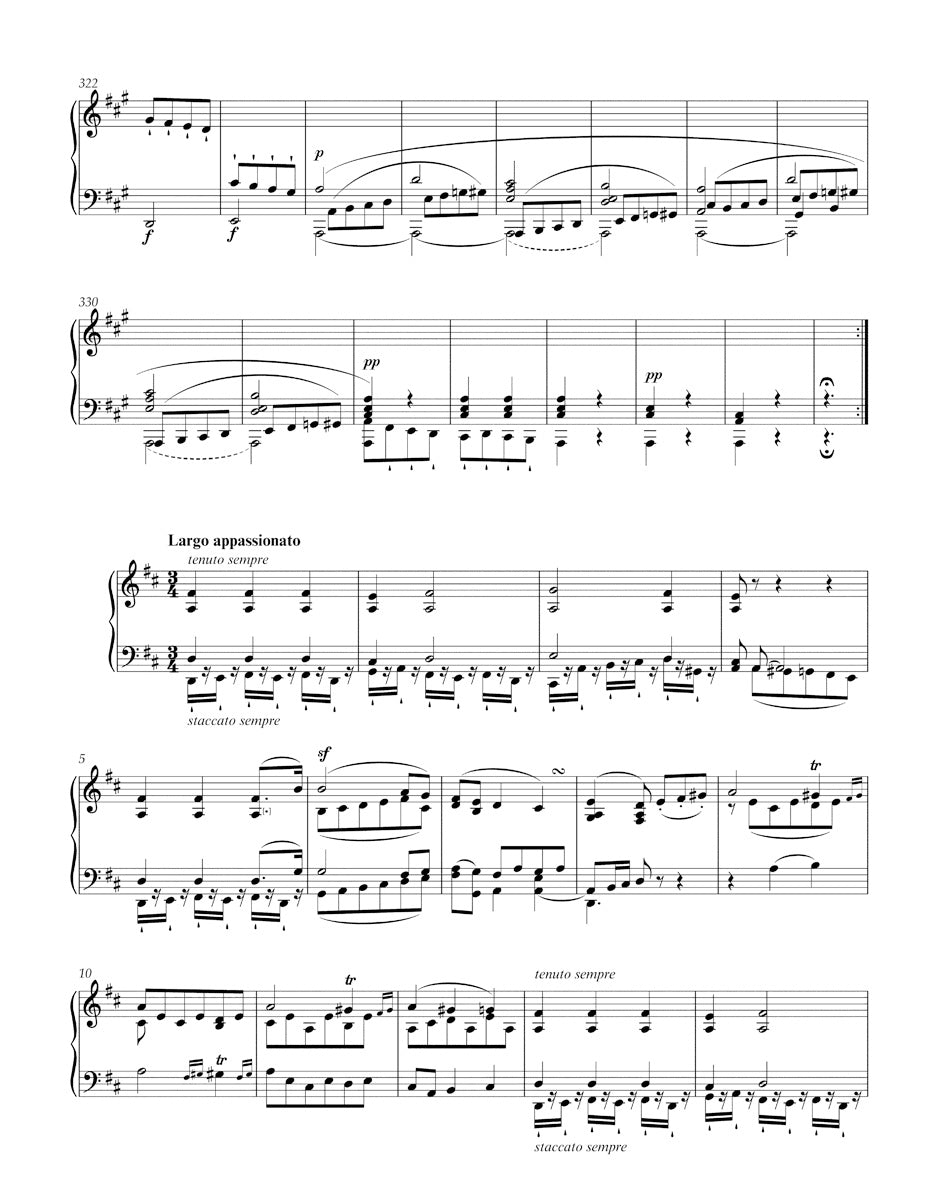 Beethoven Three Sonatas for Piano F minor, A major, C major op. 2