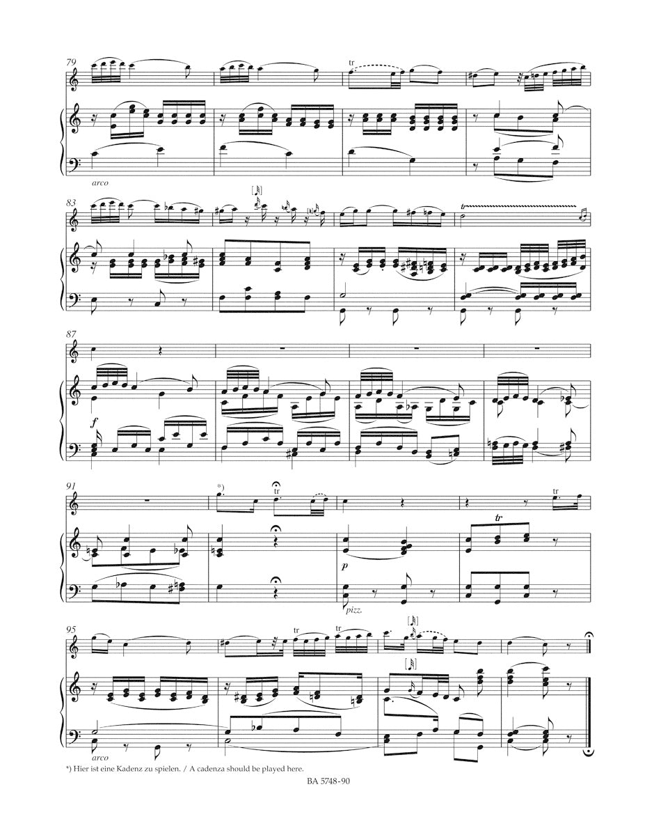 Mozart Andante for Flute and Orchestra C major K. 315 (285e)