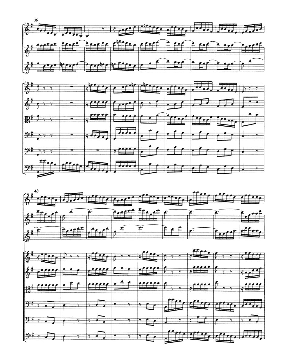 Bach Brandenburg Concerto Nr. 4 G major BWV 1049