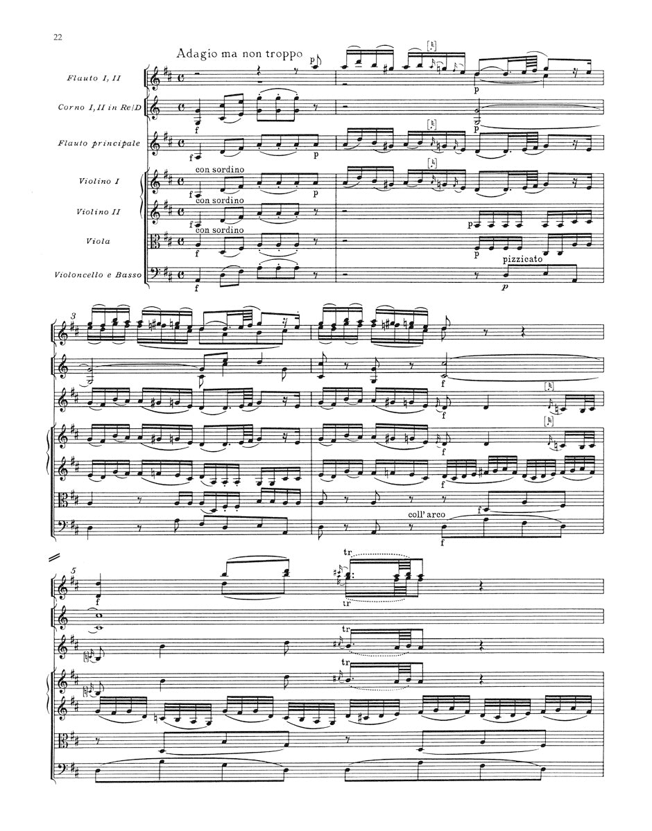 Mozart Concerto for Flute and Orchestra G major K. 313 (285c) Full Score