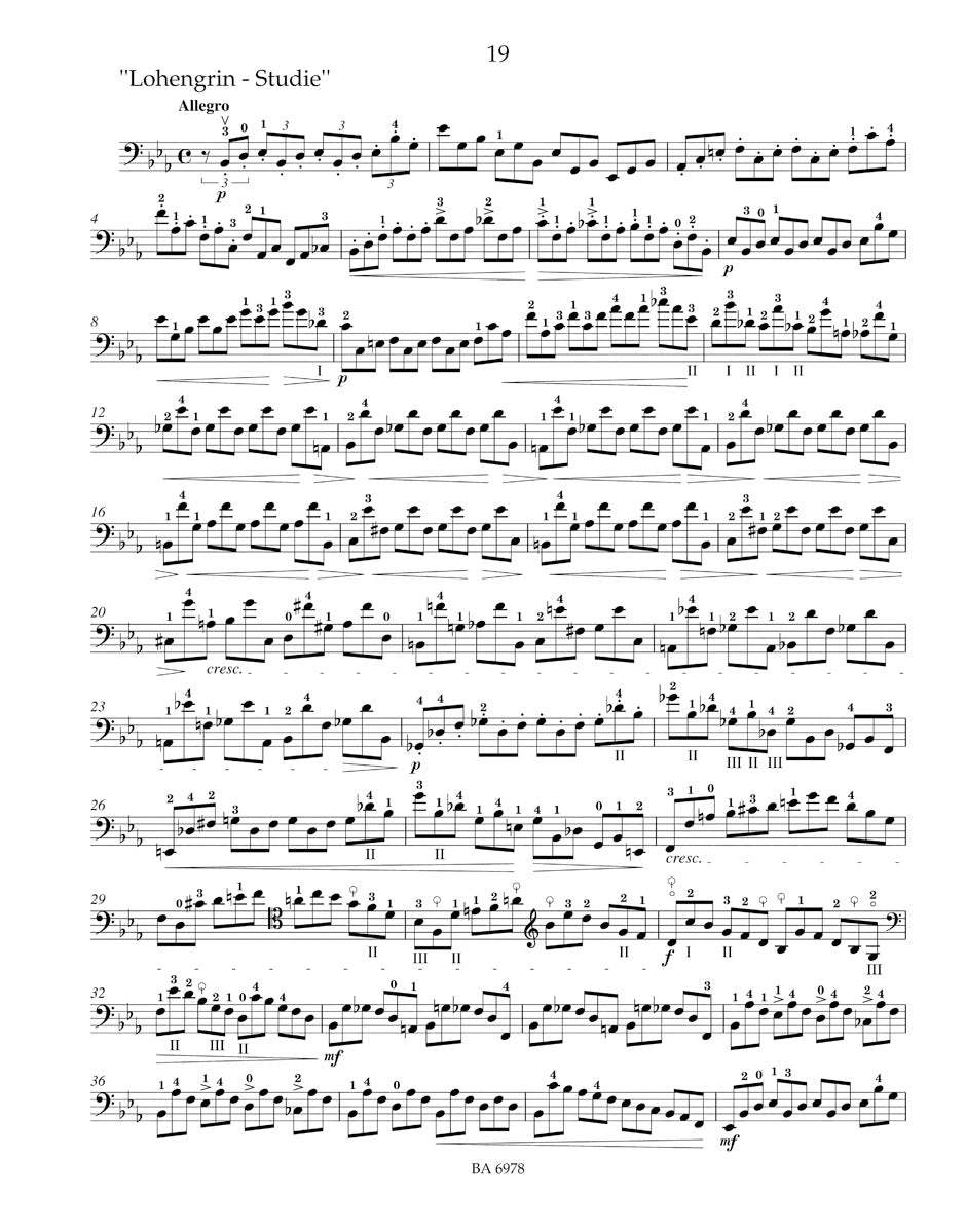 Popper: High School of Violoncello Playin,g op. 73: Forty Etudes for Solo Violoncello