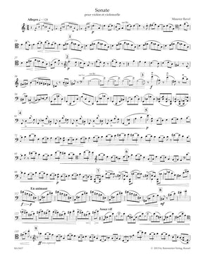 Ravel Sonata for Violin and Violoncello